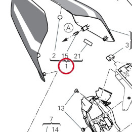 Queue de carénage — réf. 482PI701AA | Ducati Store