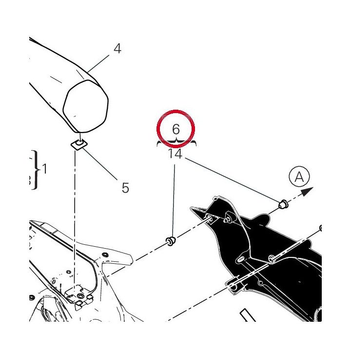 Stgr fianchetto sx codone — réf. 482PI721AA | Ducati Store