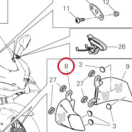 Convoyeur D'Air droit — réf. 96920971B | Ducati Store
