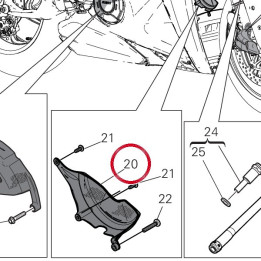 Cover cop alternatore — réf. 4601P571AA | Ducati Store