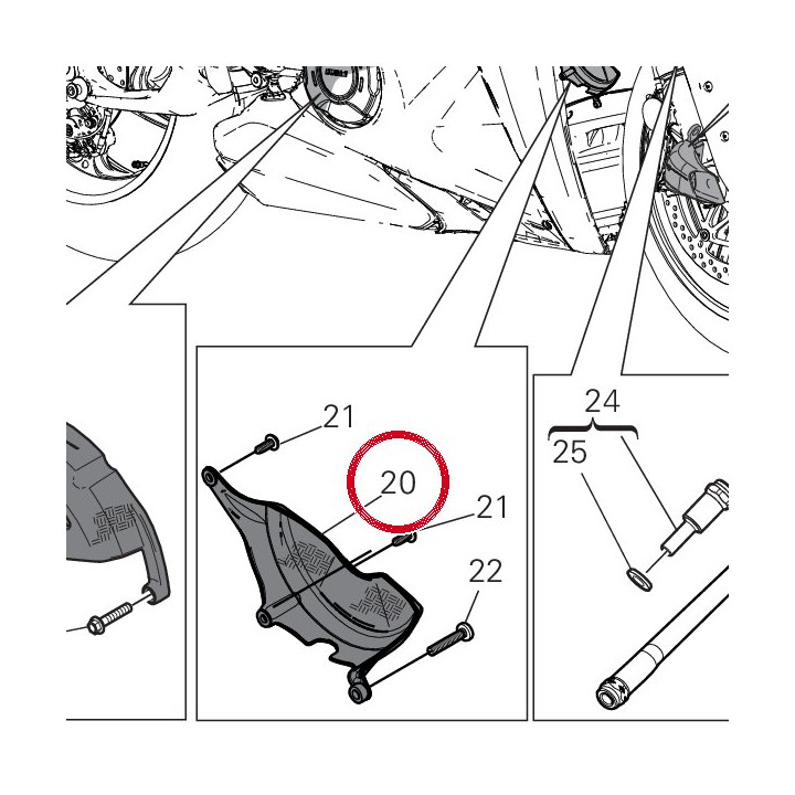 Cover cop alternatore — réf. 4601P571AA | Ducati Store