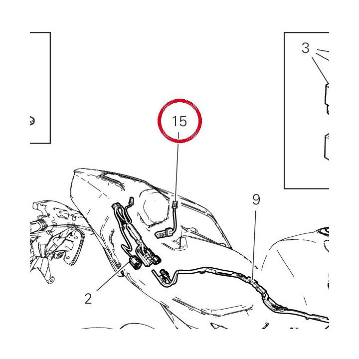 Cablaggio dda Gps cote — réf. 5101P561A | Ducati Store