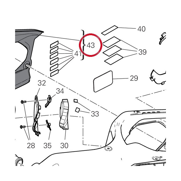 Couvercle droit carbone — réf. 460PP611AA | Ducati Store