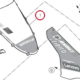 Pare-Brise complet — réf. 487P1531AA | Ducati Store