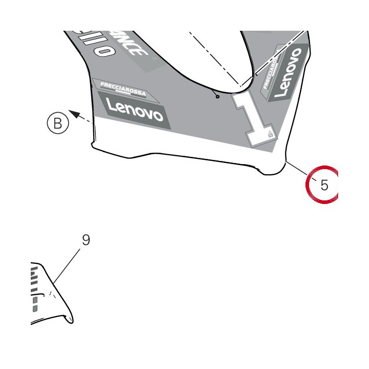 Capot avant 48115051AA — réf. 48115051AA | Ducati Store