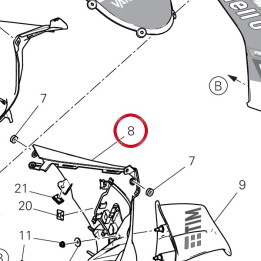 Cupolino inferiore — réf. 48115061AA | Ducati Store