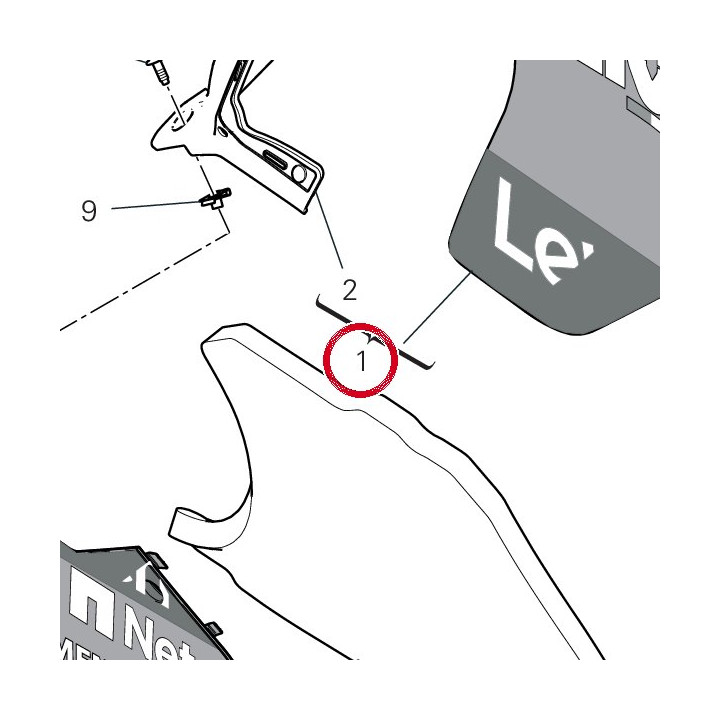 Demi-Carene supérieur — réf. 4801I831AA | Ducati Store