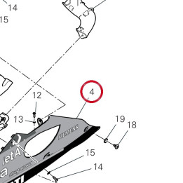 Demi-Carene inférieur — réf. 4801I841AA | Ducati Store