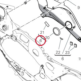 Panneau lateral gauche — réf. 482PI821AA | Ducati Store