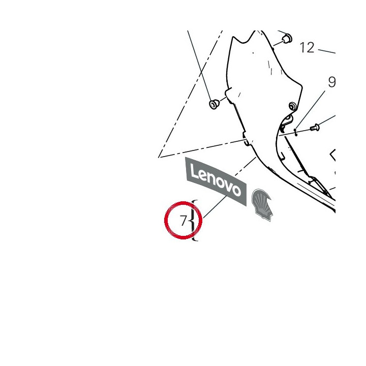 Panneau lateral droit — réf. 482PI811AA | Ducati Store