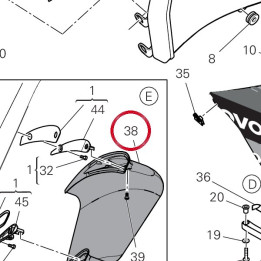 Sidepod gauche 480PG071AA — réf. 480PG071AA | Ducati Store