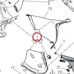 Cupolino superiore — réf. 481P1402AA | Ducati Store