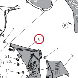 Cupolino inferiore — réf. 48111411AA | Ducati Store