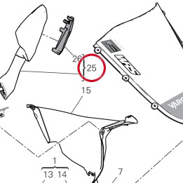 Rétroviseur gauche 52320722A — réf. 52320722A | Ducati Store