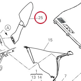 Rétroviseur gauche 523S0802A — réf. 523S0802A | Ducati Store
