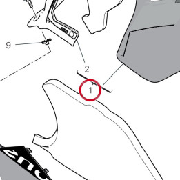 Demi-Carene supérieur — réf. 4801G001AA | Ducati Store