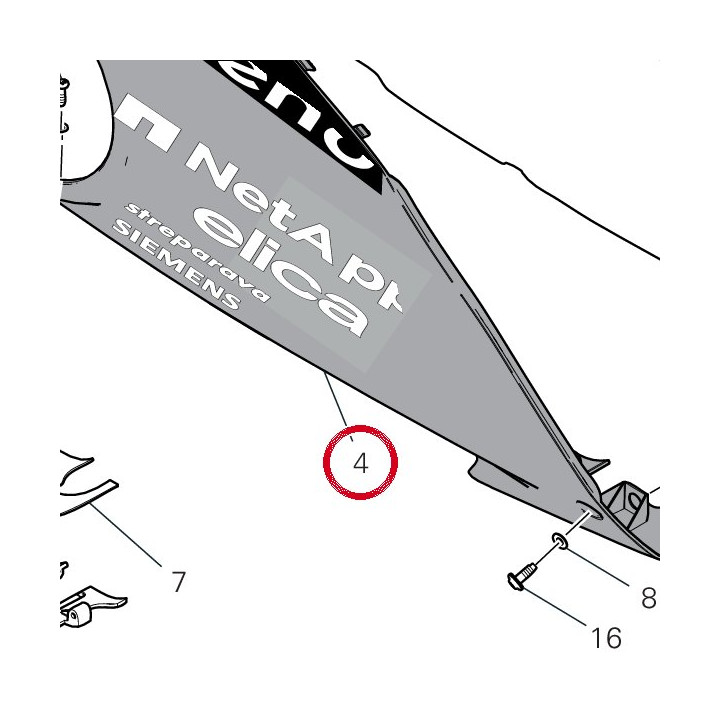Demi-Carene inférieur — réf. 4801G011AA | Ducati Store