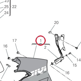 Demi-Carene supérieure — réf. 4801G021AA | Ducati Store