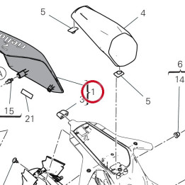 Queue de carénage — réf. 48213001AA | Ducati Store