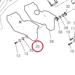 Pare-Chaleur cote — réf. 46112111A | Ducati Store