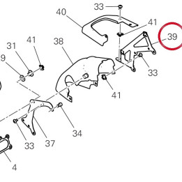 Bride gauche 82719431A — réf. 82719431A | Ducati Store