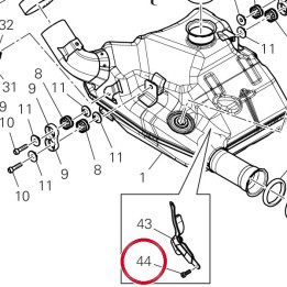 Vis tceir M5X16 77350413B — réf. 77350413B | Ducati Store