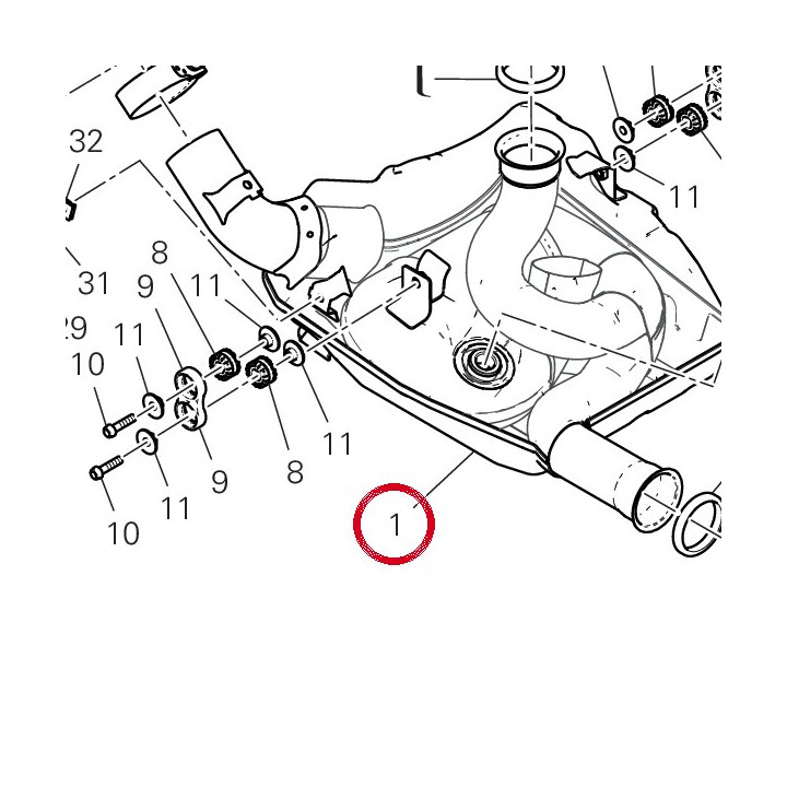 Presilencieux 57212471A — réf. 57212471A | Ducati Store