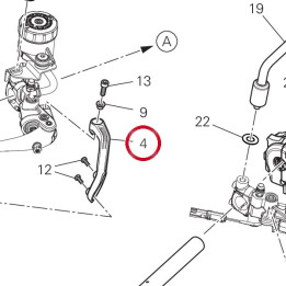 Bras protection main droit — réf. 4601H942A | Ducati Store