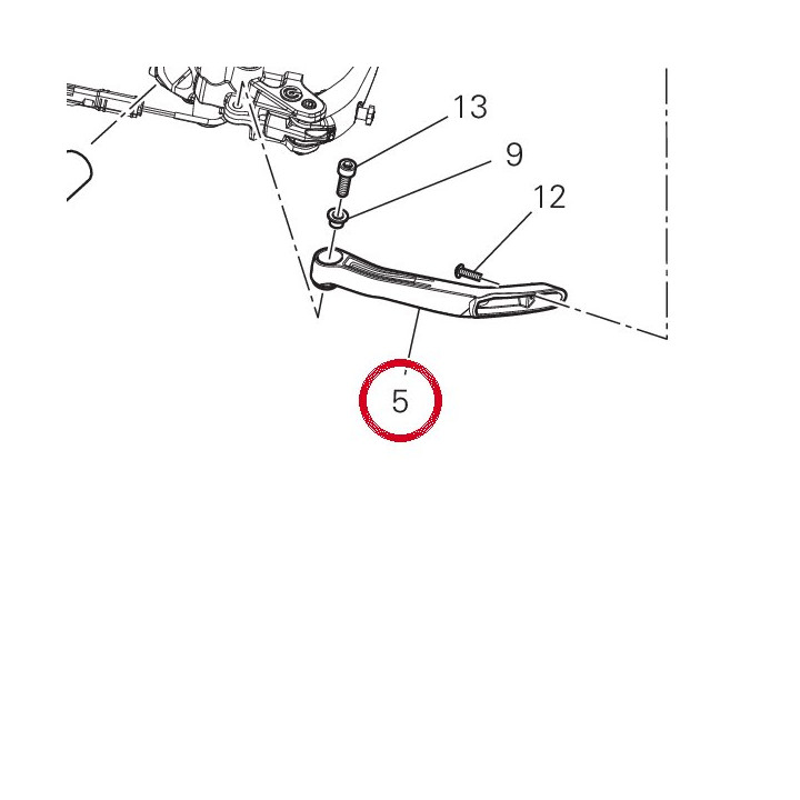 Bras protection main gauche — réf. 4601H952A | Ducati Store