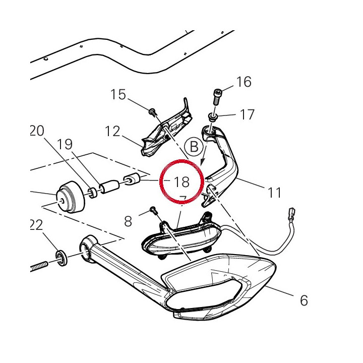 Entretoise 71111301A — réf. 71111301A | Ducati Store