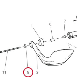 Entretoise 7131C001AA — réf. 7131C001AA | Ducati Store