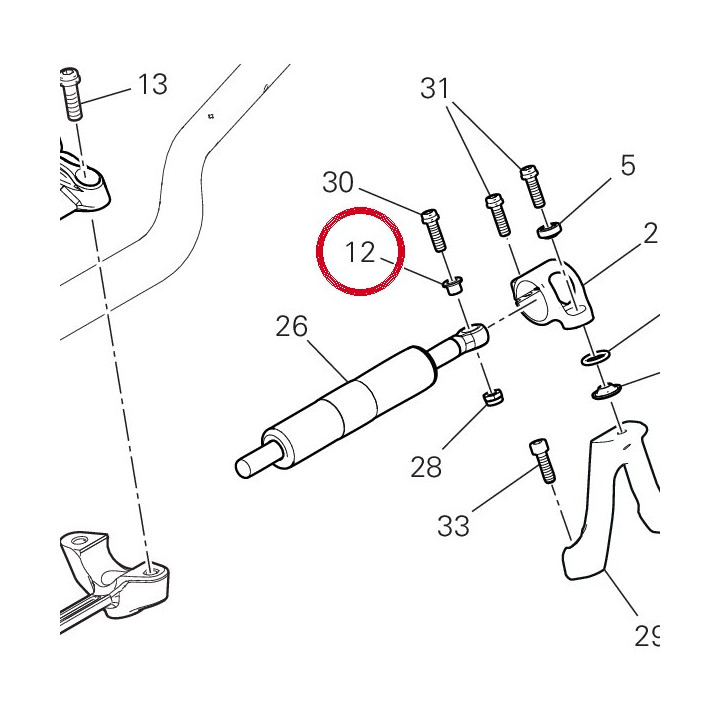 Entretoise 71614581AA — réf. 71614581AA | Ducati Store