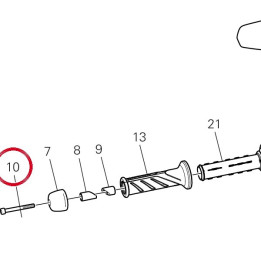 Vis tcei M6X55 uni5931 8,8 — réf. 77150763B | Ducati Store