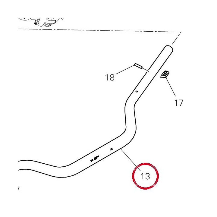 Guidon 36012722AA — réf. 36012722AA | Ducati Store