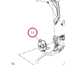 Commutateur droit 65010661A — réf. 65010661A | Ducati Store