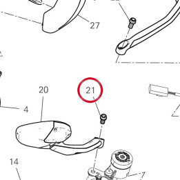 Vis gauche 77116791A — réf. 77116791A | Ducati Store