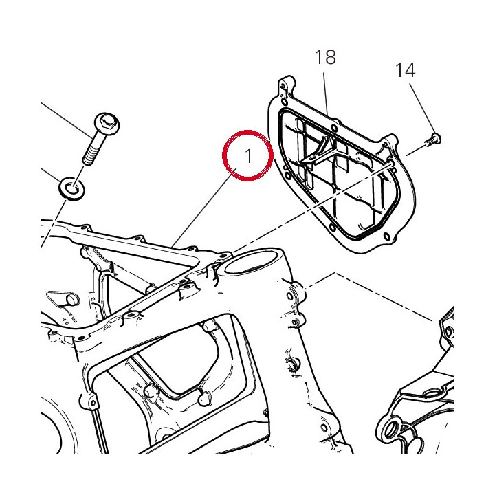 Cadre 47112281CA — réf. 47112281CA | Ducati Store
