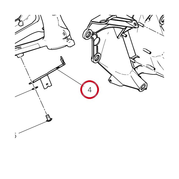 Equerre guide tuyau — réf. 8301P832BA | Ducati Store