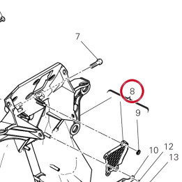 Support feu avant 8292S142B — réf. 8292S142B | Ducati Store