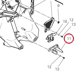 Staffa centrale connettori — réf. 82719401A | Ducati Store