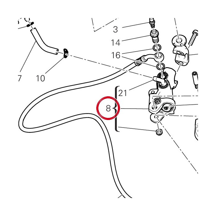 Maitre-Cylindre embrayage — réf. 63041101A | Ducati Store