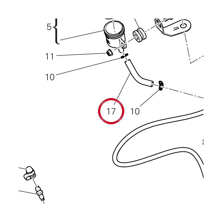 Tuyau 87712661A — réf. 87712661A | Ducati Store