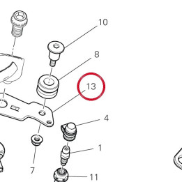 Crochet avant 8291I371BA — réf. 8291I371BA | Ducati Store