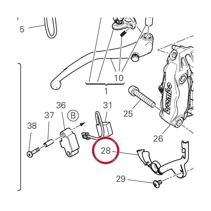 Passe-Cable 75811653A — réf. 75811653A | Ducati Store