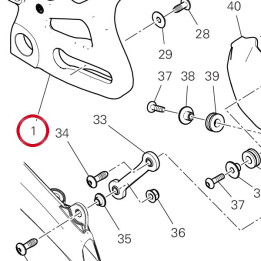 Étrier frein arrière — réf. 61140481A | Ducati Store