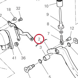 Pédale frein arrière — réf. 45721352AA | Ducati Store