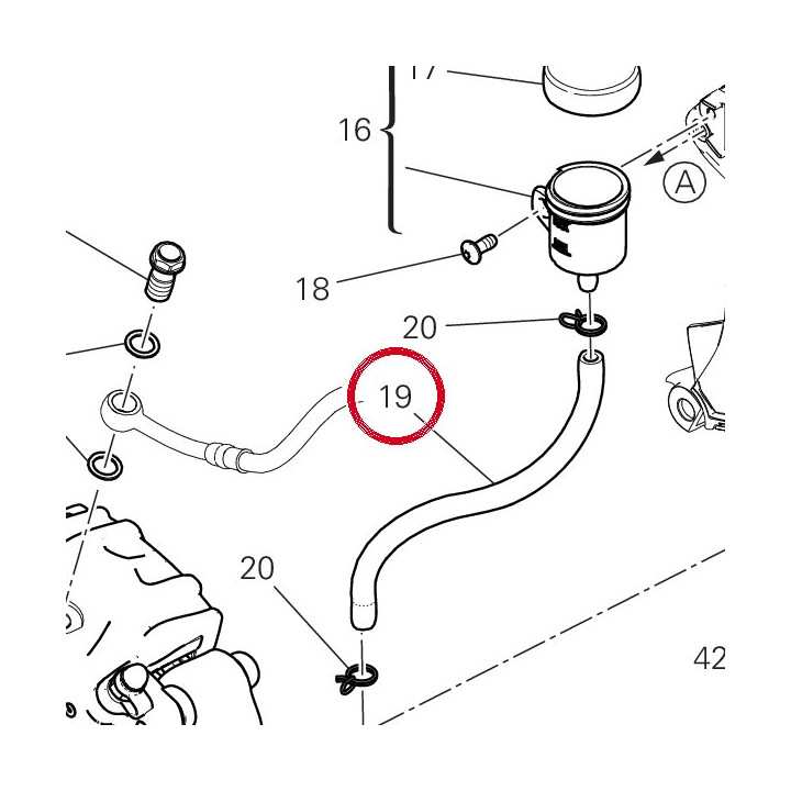 Tuyau 93310671A — réf. 93310671A | Ducati Store