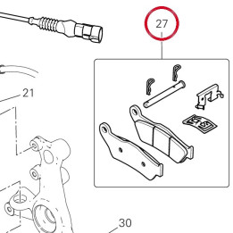 Kit arrière plaquettes — réf. 61321161A | Ducati Store