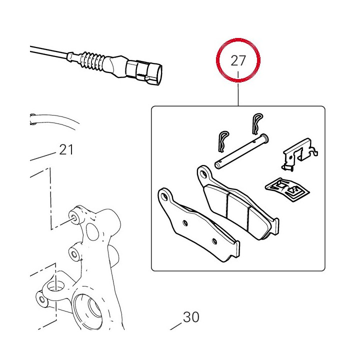 Kit arrière plaquettes — réf. 61321161A | Ducati Store