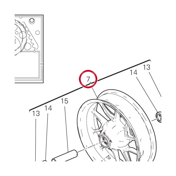 Jante roue ar. 50222572AA — réf. 50222572AA | Ducati Store